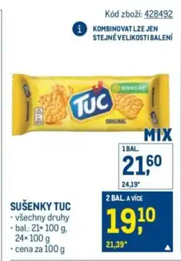 Makro Sušenky Tuc nabídka