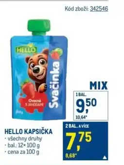 Makro Hello kapsička nabídka