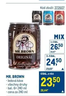 Makro MR. BROWN nabídka