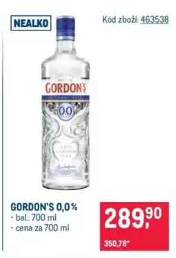 Makro Gordon's 0,0% nabídka