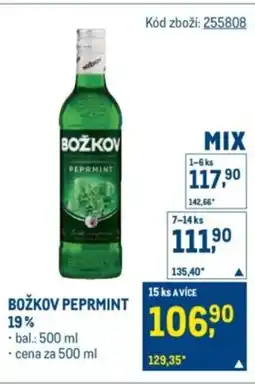 Makro Božkov peprmint 19% nabídka