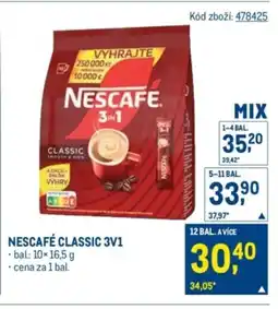 Makro Nescafé classic 3v1 nabídka