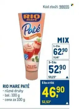 Makro Rio Mare paté nabídka