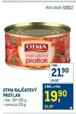 Makro OTMA Rajčatový protlak nabídka