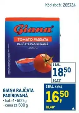 Makro Giana Rajčata pasírovaná nabídka