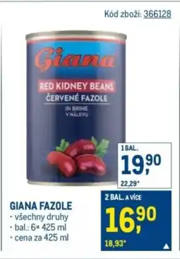 Makro Giana Fazole nabídka