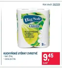 Makro Big Soft Kuchyňské utěrky 2vrstvé nabídka