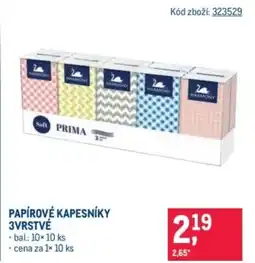 Makro Papírové kapesníky 3vrstvé nabídka