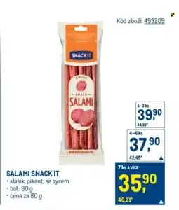 Makro Salami Snack it nabídka