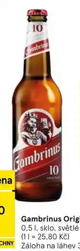 Tesco Gambrinus Originál 10 nabídka