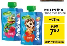 Tesco Hello Svačinka nabídka