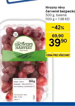 Tesco Hrozny révy červené bezpeckové nabídka
