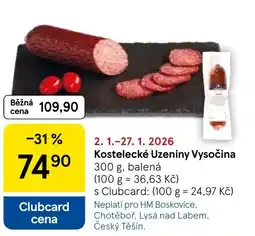 Tesco Kostelecké Uzeniny Vysočina nabídka