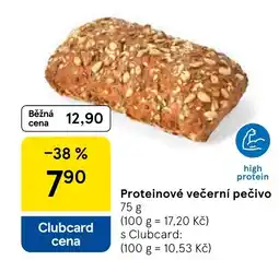Tesco Proteinové večerní pečivo nabídka