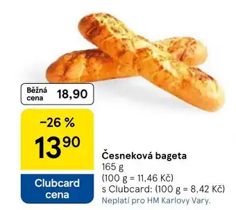 Tesco Česneková bageta nabídka