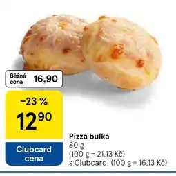 Tesco Pizza bulka nabídka