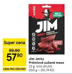 Tesco Jim Jerky Prémiové sušené maso nabídka