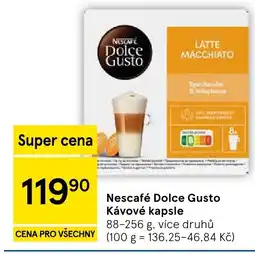 Tesco Nescafé Dolce Gusto Kávové kapsle nabídka