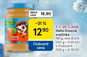 Tesco Hello Ovocná svačinka nabídka