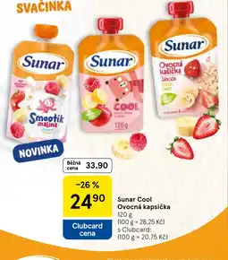 Tesco Sunar Cool Ovocná kapsička nabídka