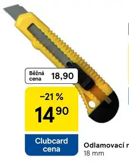Tesco Odlamovací nůž nabídka