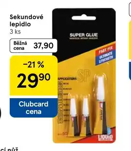 Tesco Sekundové lepidlo nabídka