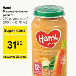 Tesco Hami Masozeleninový příkrm nabídka