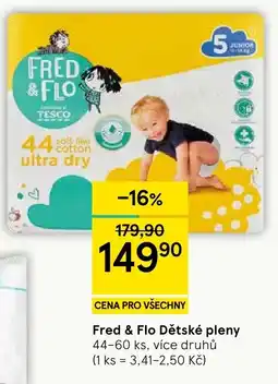 Tesco Fred & Flo Dětské pleny nabídka