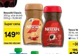 Tesco Nescafé classic nabídka