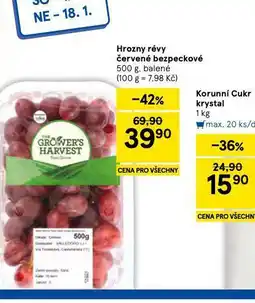 Tesco Hrozny révy vinné červené bezpeckové nabídka