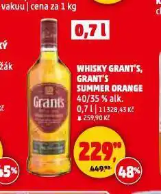 Penny Market Whisky grant's summer orange nabídka