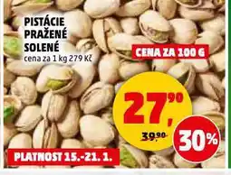Penny Market Pistácie pražené solené nabídka