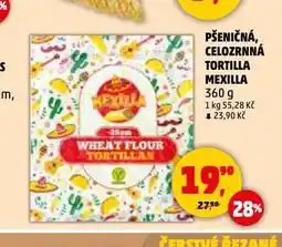 Penny Market Celozrnná tortilla mexilla nabídka