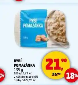 Penny Market Rybí pomazánka nabídka