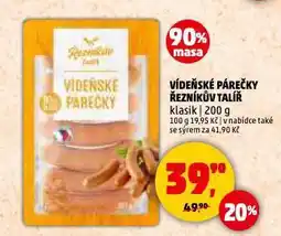 Penny Market Vídeňské párečky nabídka