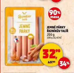 Penny Market Jemné párky nabídka