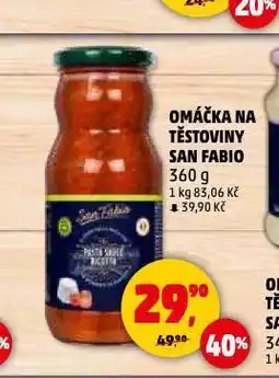 Penny Market Omáčka na těstoviny san fabio nabídka