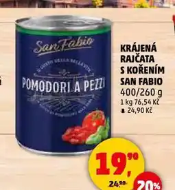 Penny Market Krájená rajčata s kořením san fabio nabídka