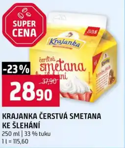 Terno Krajanka čerstvá smetana ke šlehání nabídka