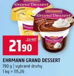 Terno Ehrmann grand dessert nabídka