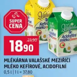 Terno Mlékárna valašské meziříčí mléko kefírové, acidofilní nabídka