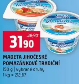 Terno Madeta jihočeské pomazánkové tradiční nabídka