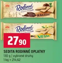 Terno Sedita rodinné oplatky nabídka