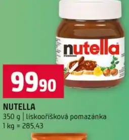 Terno Nutella nabídka