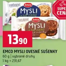 Terno Emco mysli ovesné sušenky nabídka