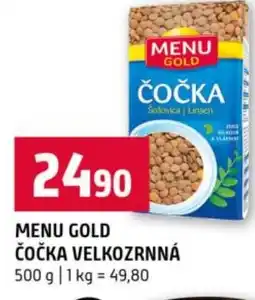 Terno Menu gold čočka velkozrnná nabídka