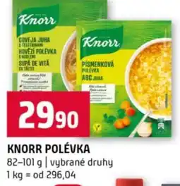 Terno Knorr polévka nabídka
