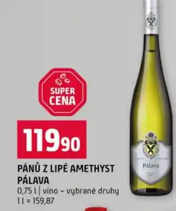 Terno Pánů z lipé amethyst pálava nabídka