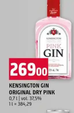 Terno Kensington gin original dry pink nabídka