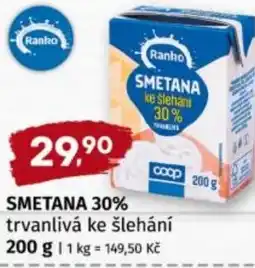 Terno Ranko Smetana 30% trvanlivá ke šlehání nabídka